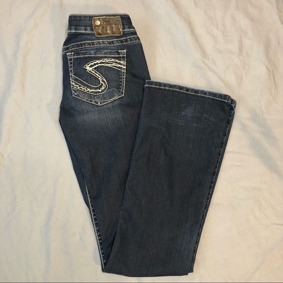 Silver Jeans Tuesday dark wash low rise bootcut jeans size 27